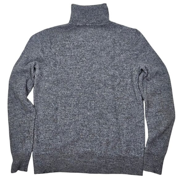 H Halston Sweater Merino Wool Turtleneck Dark Gray Sweater Layering Size‎ Small - Picture 2 of 9